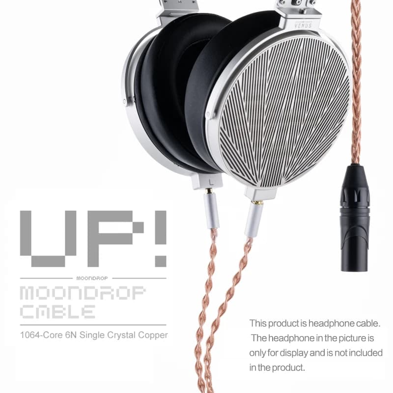 MOONDROP كابل ترقية UP 1064-Core 6N نحاس بلوري أحادي واجهة XLR متوازنة خيار كابل السماعات - 2