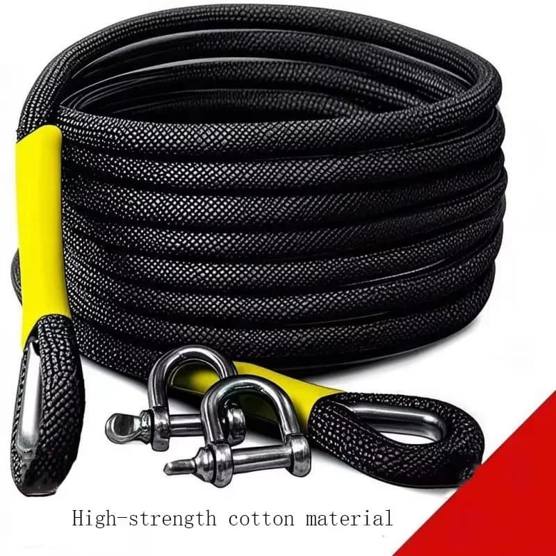 حبل سحب سيارات لمركبات الطرق الوعرة، قادر على سحب 5-25 طن، حبل إنقاذ موثوق ومقاوم للاهتراء - 3