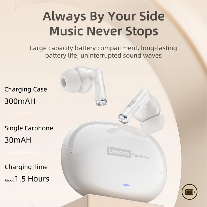  Lenovo LE257 Headphones TWS Wireless Bluetooth 6.0 Earphone HiFi Sound ENC Call Noise Reduction Gaming Sports Earbuds With Mic - 5