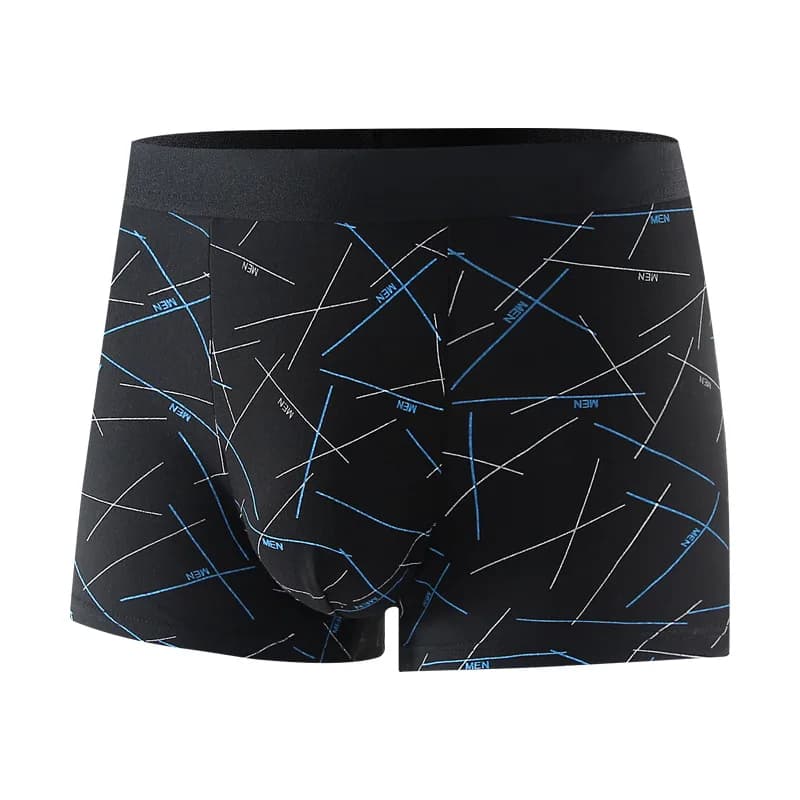 3 Pieces Men Boxers Sports Underwear Underpants Shorts 2XL 3XL 4XL Simple Line Breathable Fashion Sports Fitness - 4