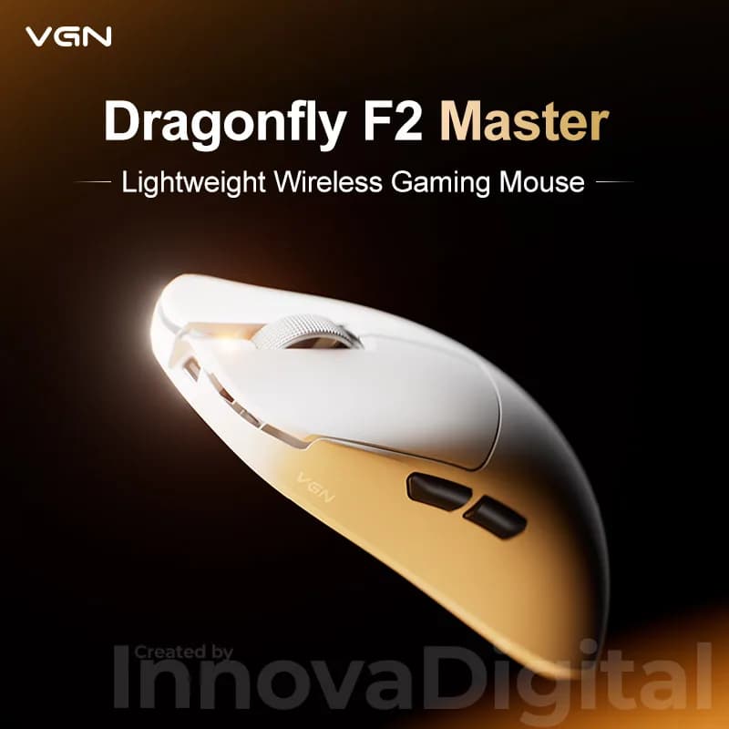 VGN Dragonfly F2 Pro Max Ultra F2 Master Wireless Gaming Mouse PAW3395 PAW3950 8K Superlight Tri-Mode Esports FPS Mice Bluetooth