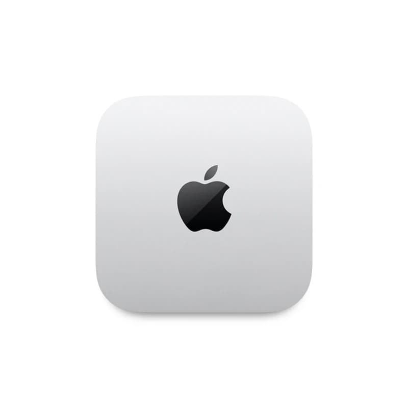 جهاز Apple Mac Mini (2024) بمعالج M4، وحدة معالجة مركزية بثمانية أنوية، وحدة معالجة رسومات بثمانية أنوية، شريحة Apple M4، إيثرنت جيجابت، فضي