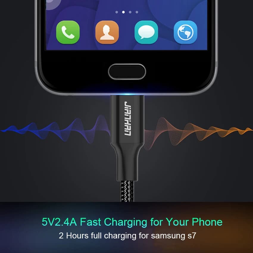 Reversible Micro USB Cable Braided Data Charger Cable Double Side Micro USB Fast Charging for Xiaomi Sony Samsung Galaxy S6 S7 - 5