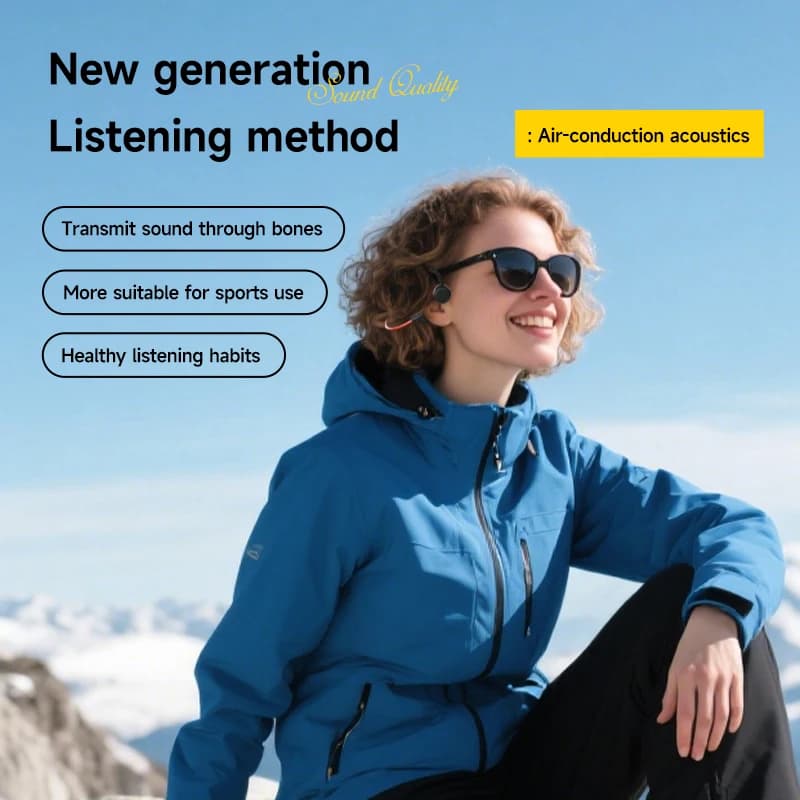 سماعات رأس بنظام توصيل عظمي لاسلكية للسباحة والرياضة، مقاومة للماء بمعيار IPX8، بلوتوث 5.4 مع ميكروفون، مناسبة للتمارين واللياقة البدنية 2026 جديدة - 6