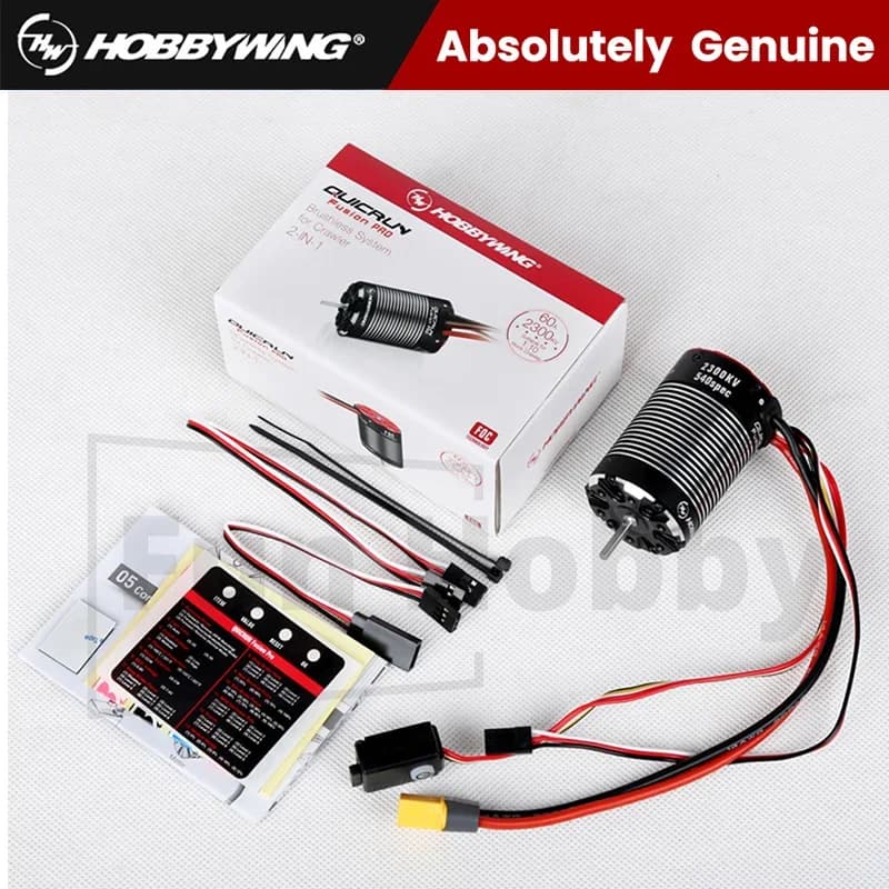 محرك HOBBYWING QuicRun Fusion SE 40A 1800KV 1200KV مع ESC لسيارات التحكم عن بعد 1/10 و1/8 إكسسوارات زاحف