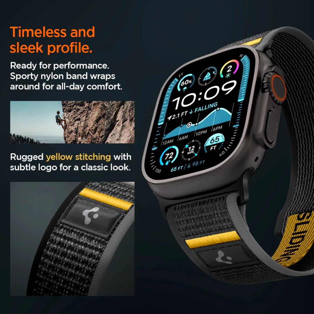 Spigen Lite Fit Ultra Strap Designed For Apple Watch Band Compatible With Ultra  3/2/1 49mm 11/10 46mm 9/8/7 45mm SE3/SE2/6 44mm - 3