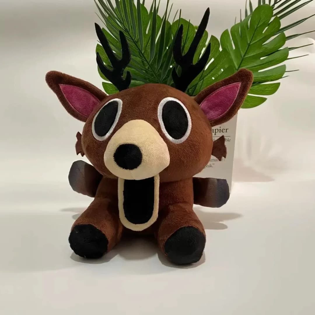 Forest Survival 99 Nights Brown Elk Deer White Owl Plush Doll Stuffed Animal Soft Pillow Kids Gift Game Merchandise - 3