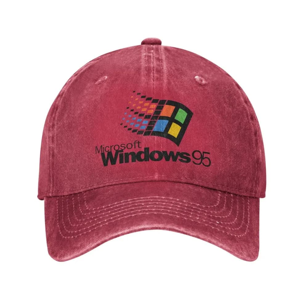 2025 Summer Windows 95 Galaxy Baseball Cap Vintage Distressed Washed Sun Cap Men Women Outdoor All Seasons Travel Gift Caps Hat - 6