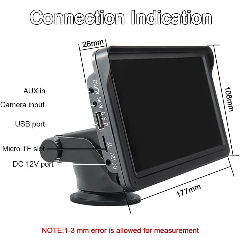 Hippcron 7inch Car Radio Multimedia Video Player Wireless Carplay And Wireless Android Auto Portable Universal Touch Screen - 6