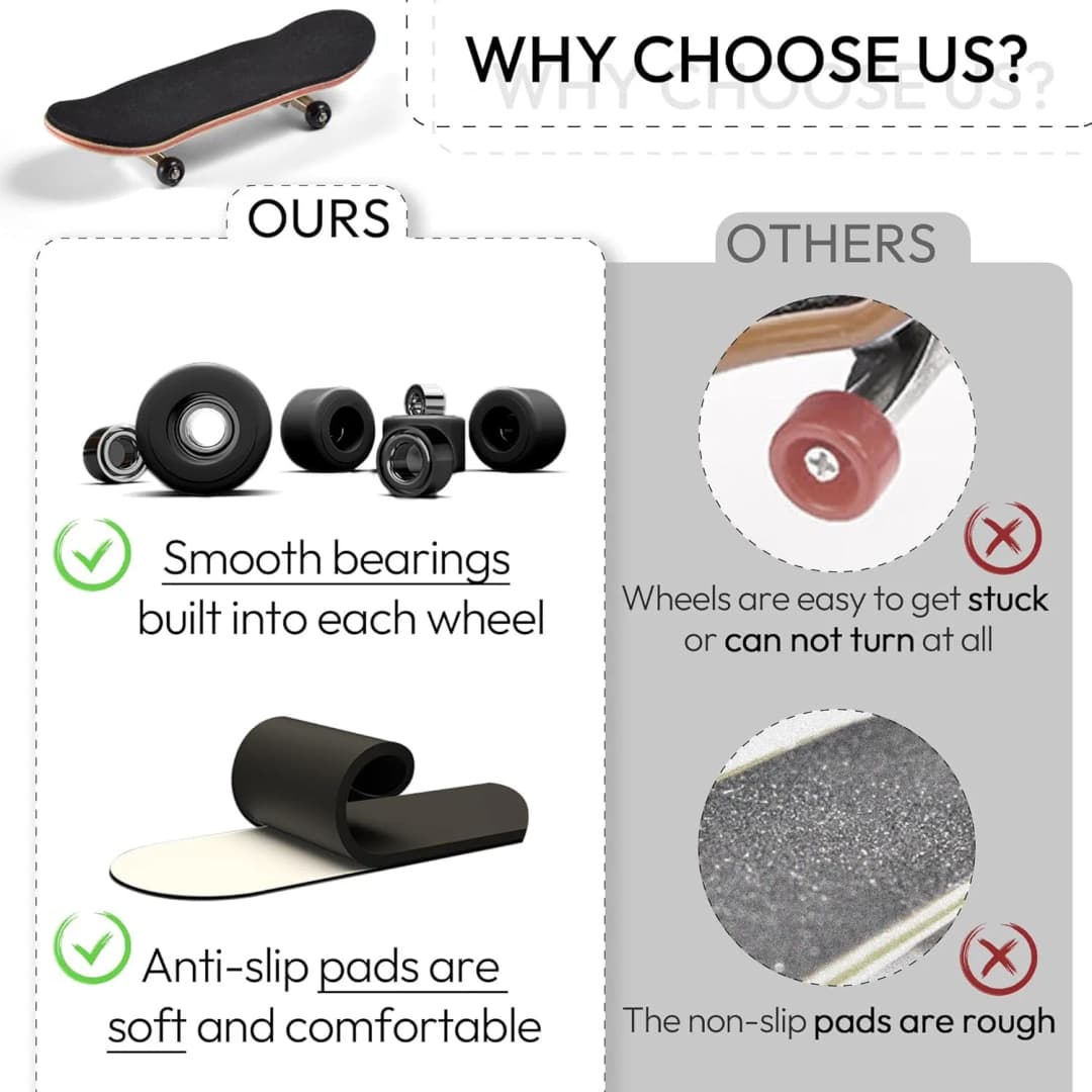 Turtle Skateboard Mini With Anti-Slip Pad, Smooth Rolling Wheels for Turtles, Tortoise and Bird Toys - 2