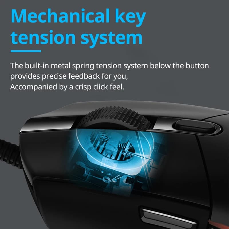 ماوس لوجيتك G102 الأصلي مريح بصري 8000DPI إضاءة LED ملونة 16.8 مليون لون تخصيص 6 أزرار سلكي ملحقات ألعاب الكمبيوتر - 5