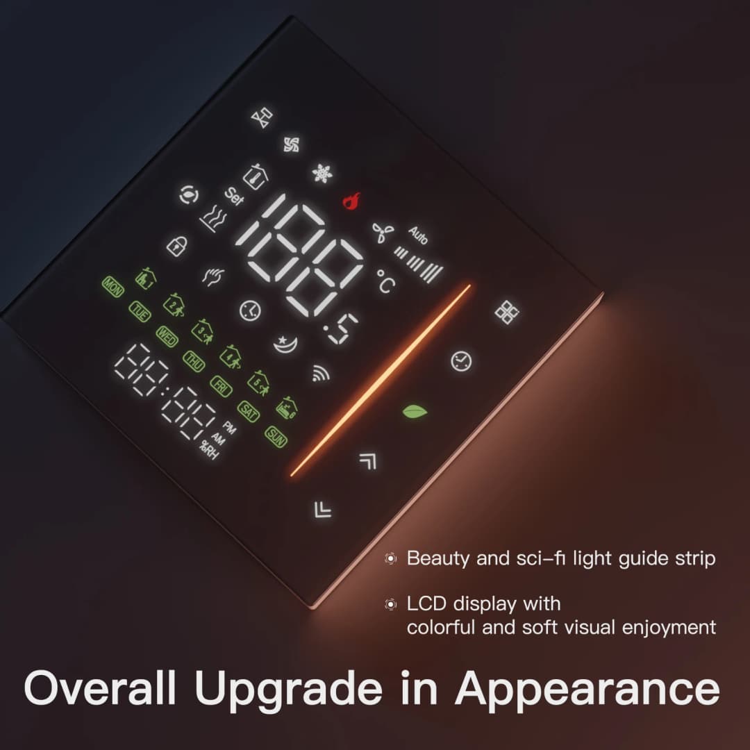 MOES Zigbee Thermostat Room Temperature Controller of Water/Electric Floor Heating Gas Boiler Humidity Tuya Work with Alex 5A16A - 2