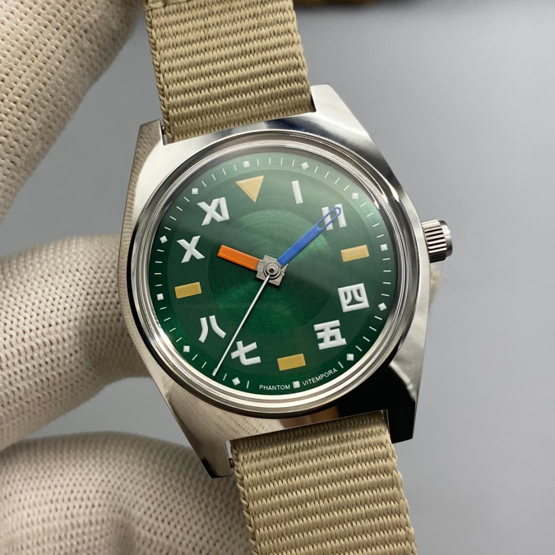 PHANTOM Mens 7120 Hand-Wind Mechanical Watch 36mm Retro Business Timepiece Classic Simple Couple Watch - 3