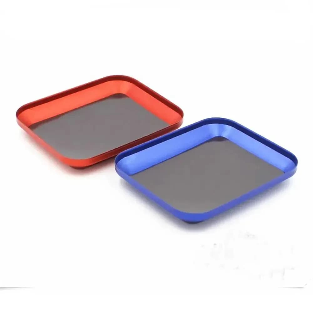 1 قطعة أداة إصلاح RC من سبائك الألومنيوم مع وسادة مغناطيسية وصينية لولبية صندوق تخزين لوحة لنموذج قارب السيارة للطائرة - 3