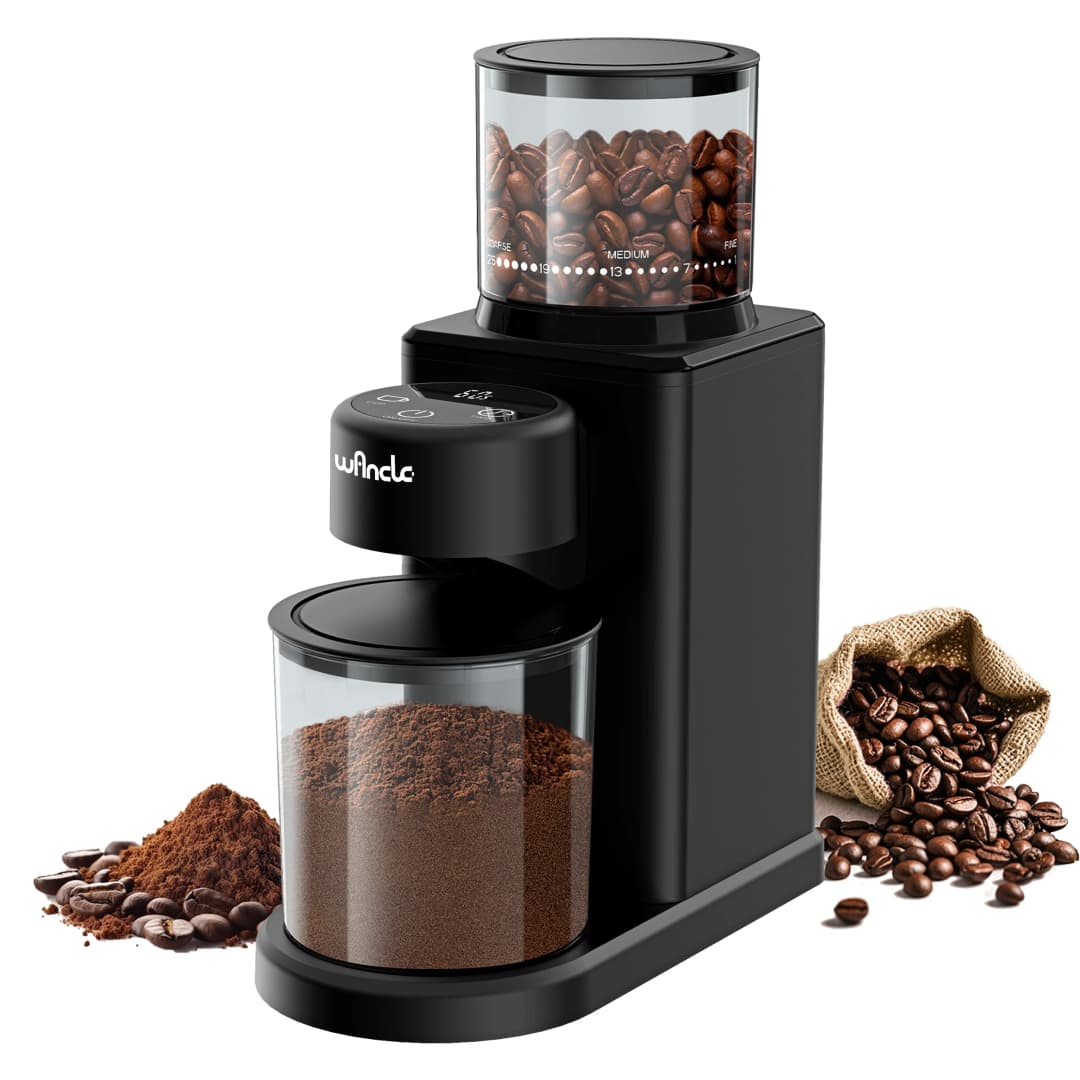 Automatic Conical Burr Coffee Grinder Coffee Bean Grinder with 25 Precise Settings for French Press Espresso Touchscreen Control - 6