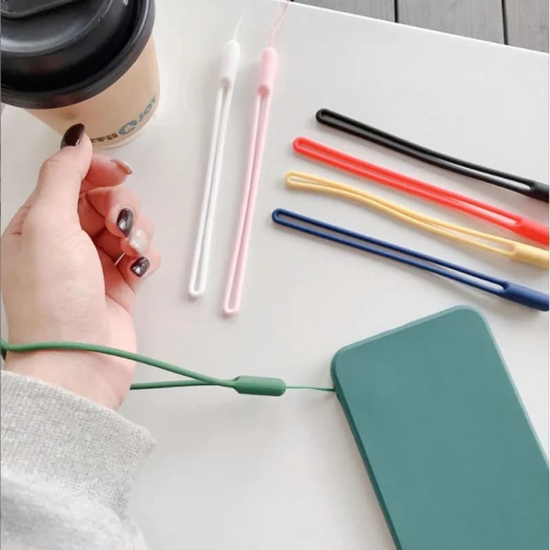 5/1PCS Silicone Wrist Straps Phone Strap Portable Hand Wrist Lanyard Chain ID Card Keys Cord Keychain for Samsung Xiaomi Huawei - 2