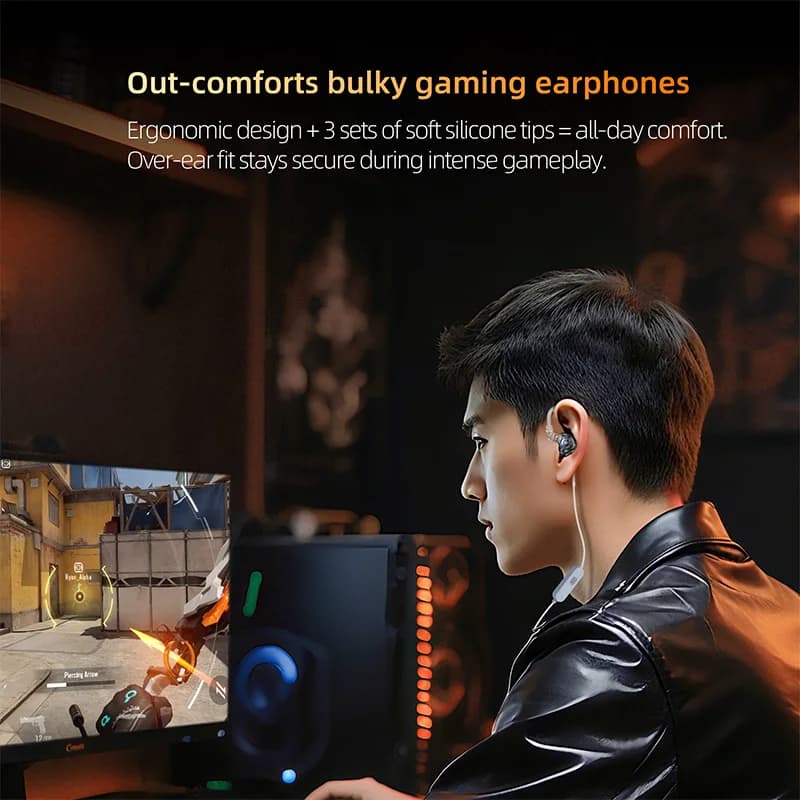 KZ Gale in Ear Earphone HIFI Bass Gaming Dynamic Headset 2PIN Detachable Cable - 6
