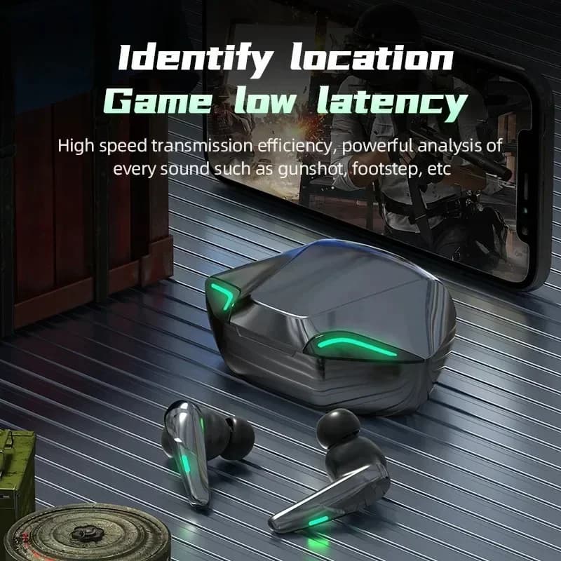TWS Gaming Wireless bluetooth Headset TWS 5.3 Stereo Earbuds Low Latency Earphones Bluetooth With Mic for smartphones - 2