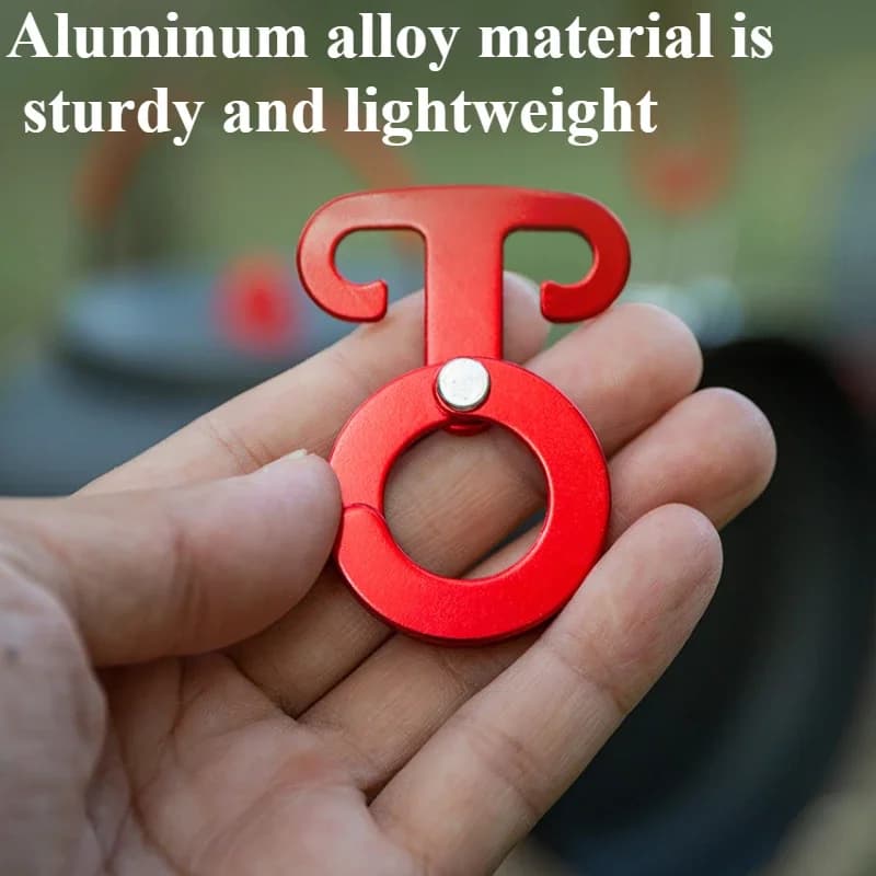 Camping Hiking Tent Adjustable Wind Rope Buckle Aluminium Alloy Camping Equipment Outdoor Tents Accessory - 3
