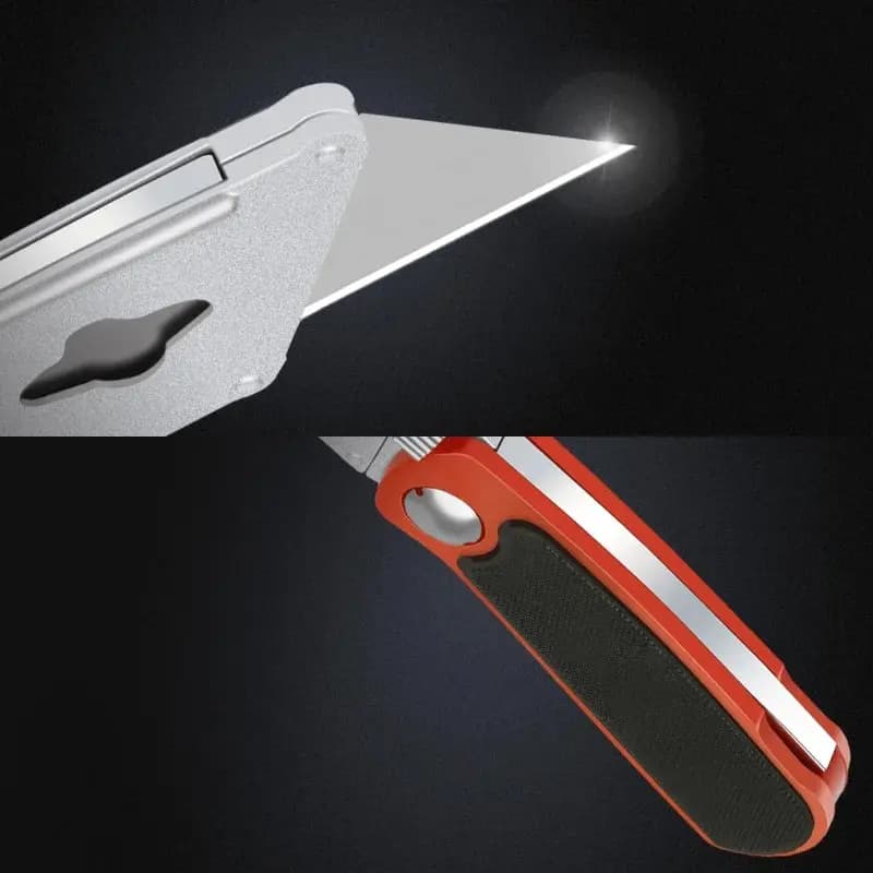 Art Knife Heavy-duty All Steel Thick Durable And Sturdy Folding Knife Cable Stripping Knife Wallpaper Knife - 5