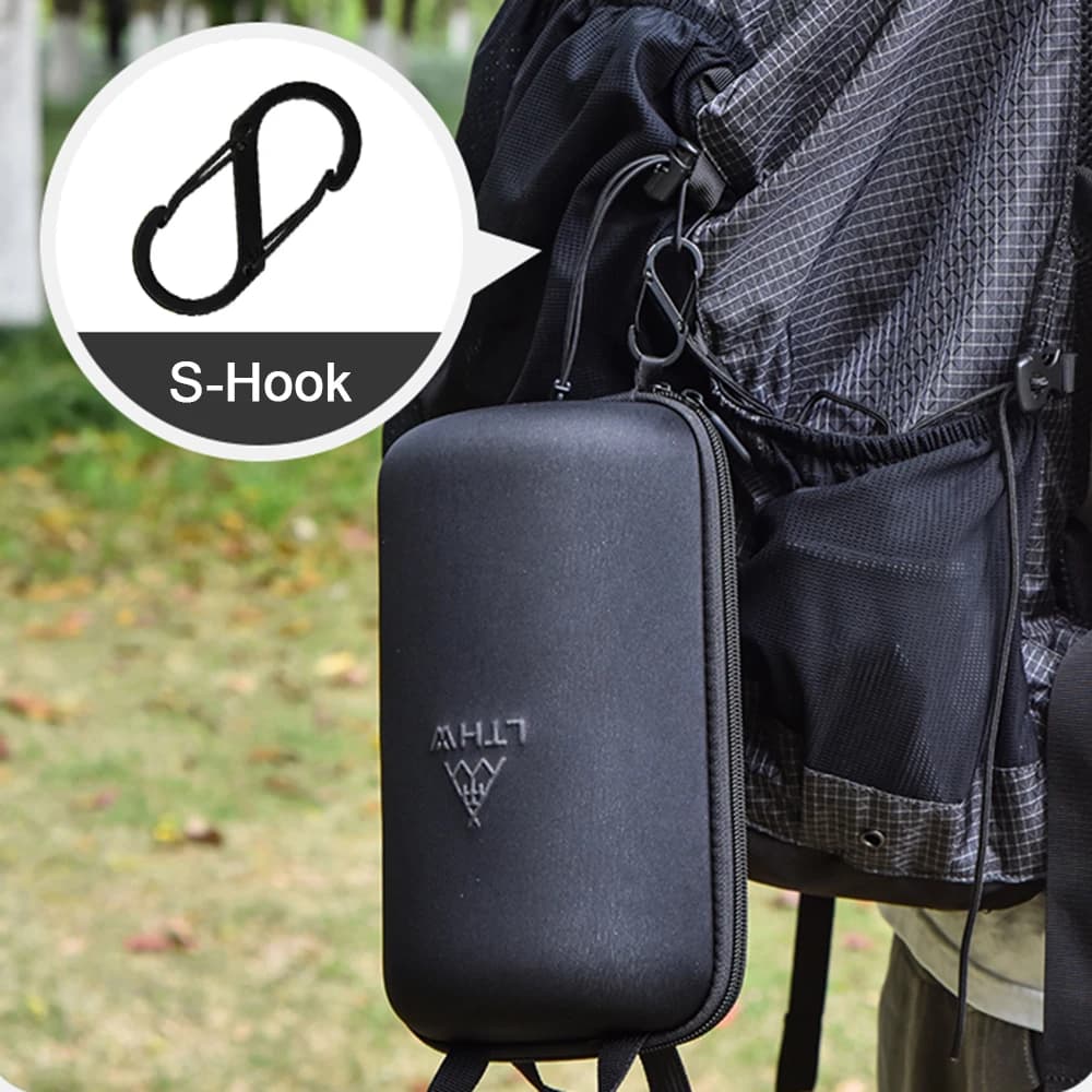 Camping Hard Shell Gas Canister Storage EVA Bag Case Shockproof Large Zipper Opening Dual Handles G2/G5 Compatible - 4