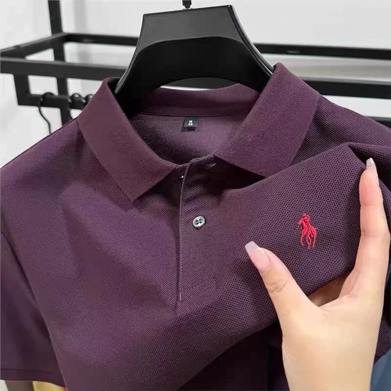 2026 Printed Short Sleeve Men's Polo Shirt Summer New Comfortable Breathable Casual T-Shirt Fashionable Business Polo Shirts - 6