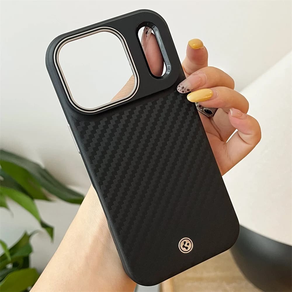 Spigen Kevlar For Magsafe Magnetic Case For iPhone 17 Pro Max 15 16 Pro Air Wireless Charging Shockproof Matte Hard Phone Cover - 3