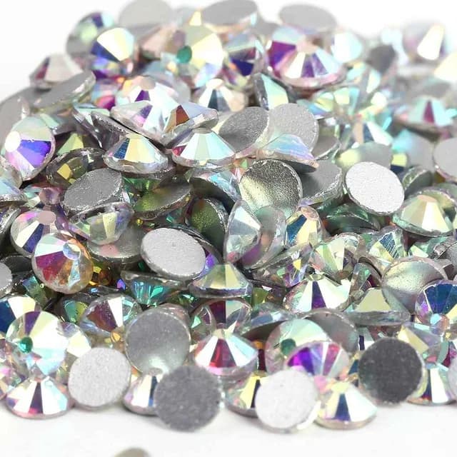 Super Glitter Crystal AB Non Hotfix Rhinestones SS3-SS50 FlatBack Strass Sewing&Fabric Garment Nail Art Rhinestones Decorations - 5