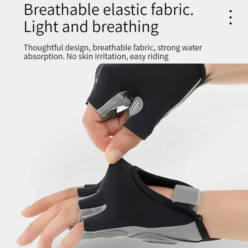 زوج من قفازات الجيم لبناء الجسم والتدريب واللياقة البدنية، قفازات رياضية لرفع الأثقال مقاومة للانزلاق مناسبة لليوغا - 4