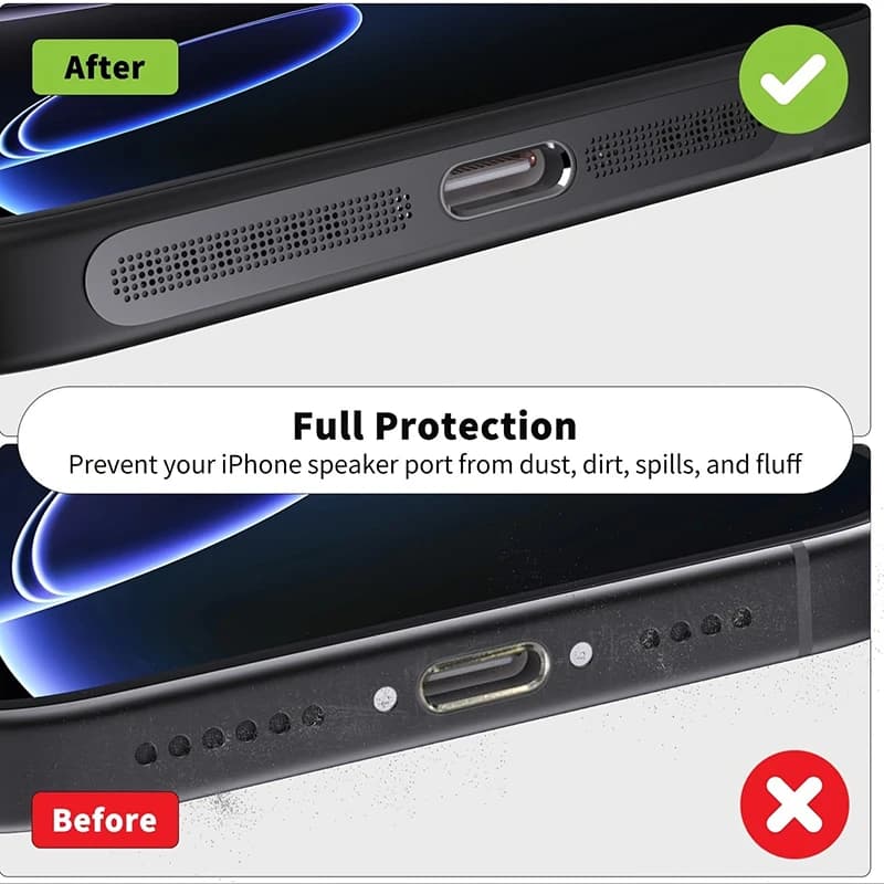 5Pcs Metal Dustproof Net Sticker For iPhone 16 Pro 15 14 13 12 Series Earpiece Speaker Hole Anti-dust Mesh Protector Compatible - 4