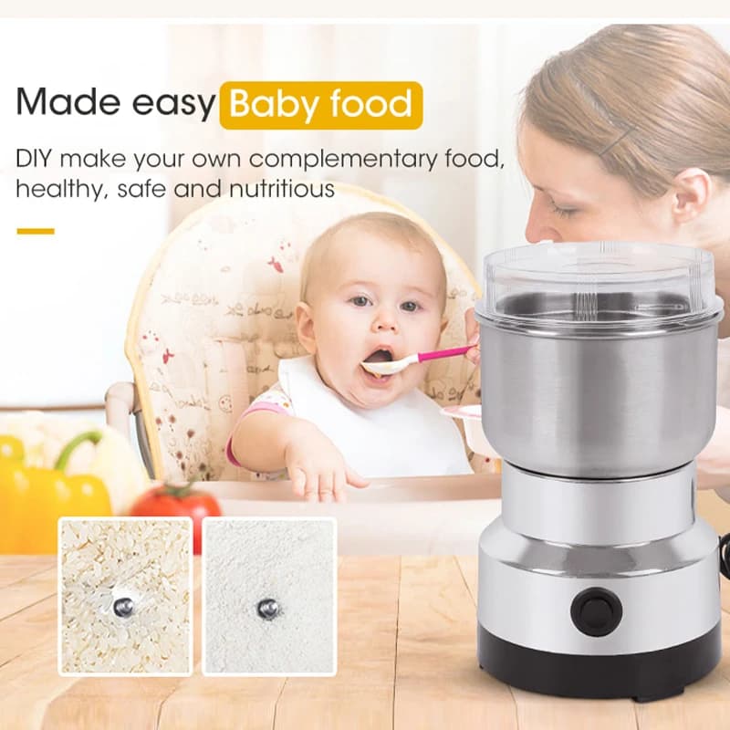 Mini Electric Grinder 4 Blades Household 300ml Ultrafine Baby Food Pulverizer Coffee Grinder Spice Pepper Grinder Grain Mill - 3