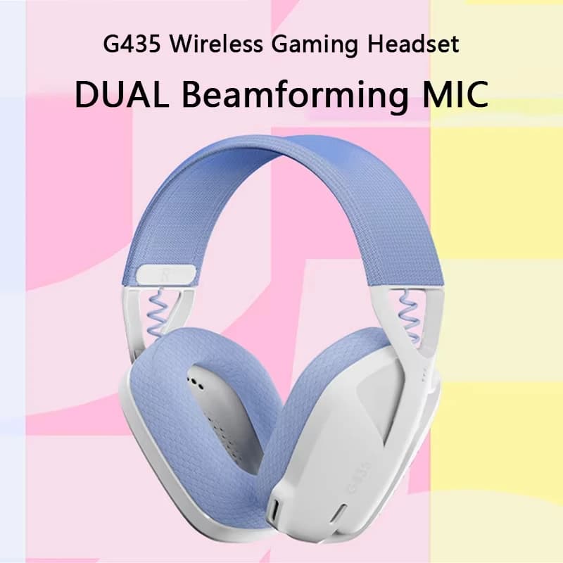 Logitech G435 LIGHTSPEED Wireless Gaming Headphone Lightweight 165g Built-in Mics, 18h Battery Bluetooth Gamer Headset for PC/PS - 2