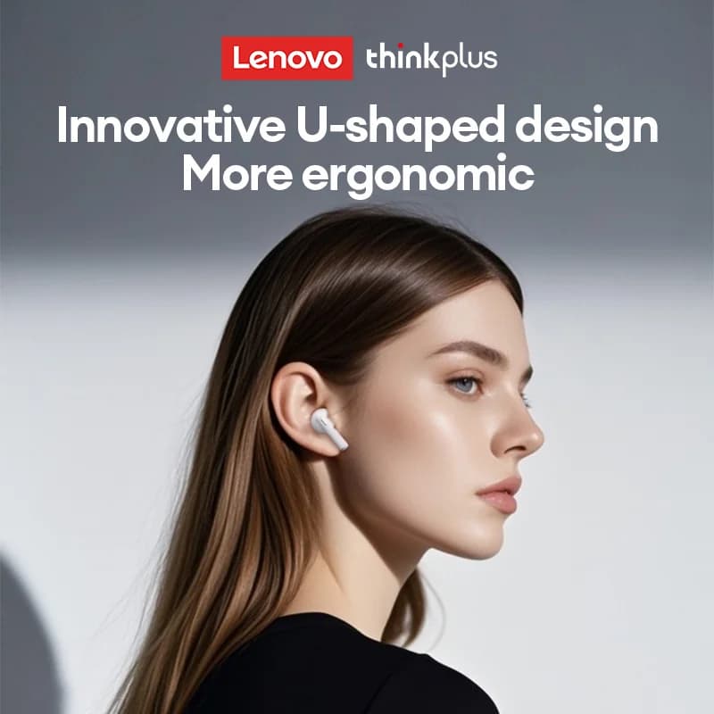 سماعات رأس لاسلكية أصلية لينوفو LP22 برو بلوتوث ستيريو حقيقي للرياضات والألعاب TWS سماعات أذن داخل الأذن مع ميكروفون للتحكم باللمس جديدة - 4