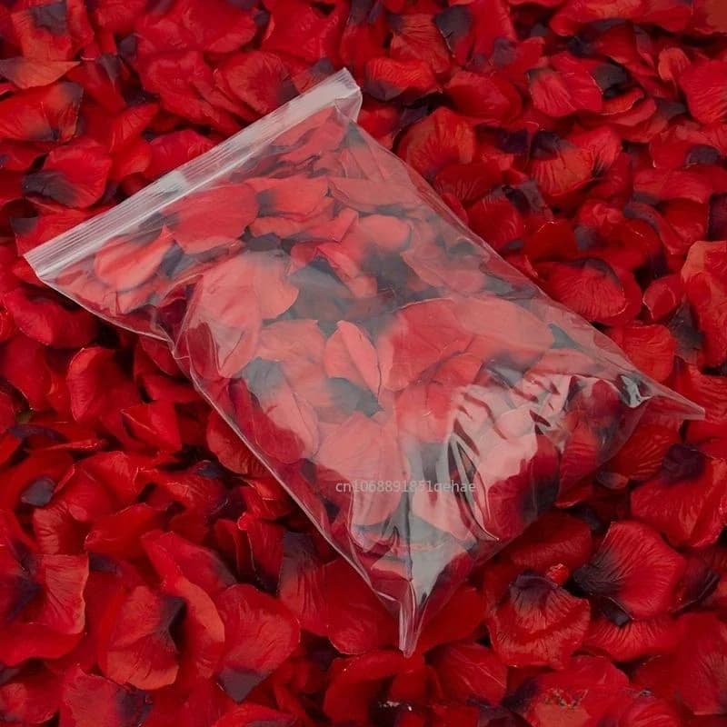 2000-100Pcs Artificial Fake Rose Petals Colorful Simulation Silk Rose Petal For Valentines Day Wedding Party Romantic Decoration - 4