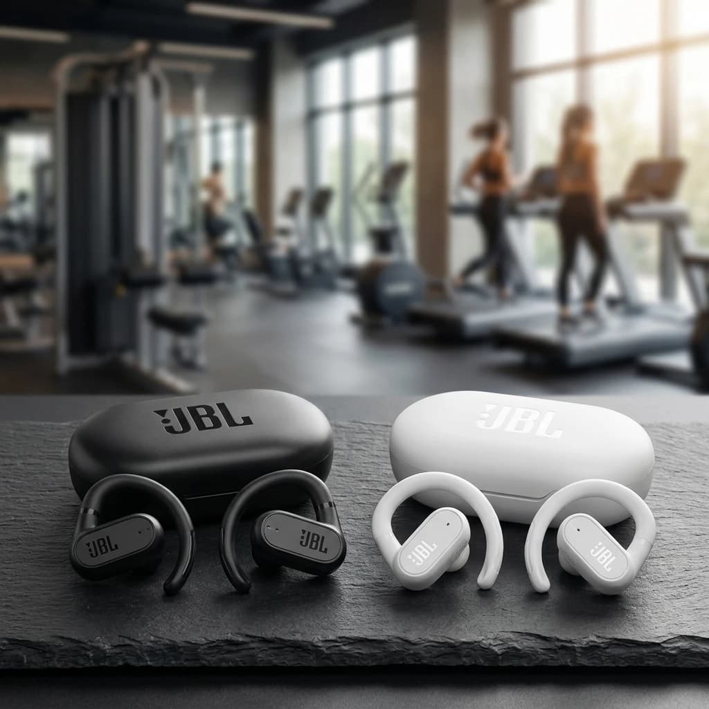 JBL Soundgear Sense Open-Ear Wireless Earbuds IP54 Waterproof 24H Playtime Sport Headphones for Running & Fitness - 3