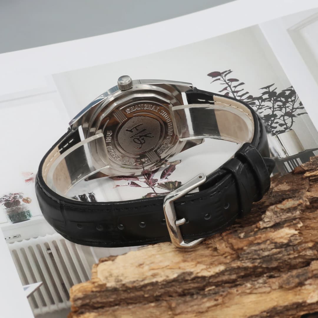 ساعة يد ميكانيكية يدوية التعبئة من شنغهاي موديل 7120، تصميم باوهاوس، مقاومة للماء، ميناء مينا - 6