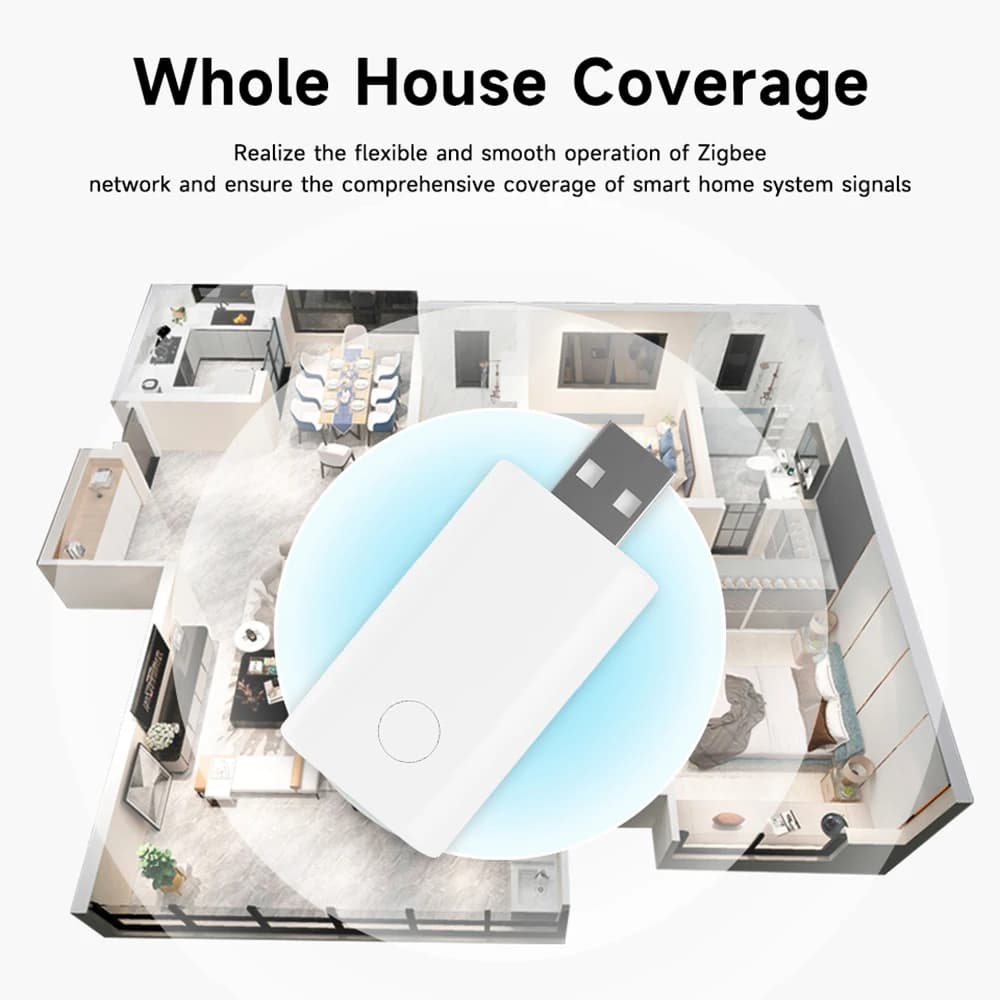 مكرر إشارة Tuya ZigBee 3.0، موسع USB، مضخم إشارة أتمتة المنزل الذكي، يتطلب مركز بوابة، تحكم عبر تطبيق Smart Life - 6