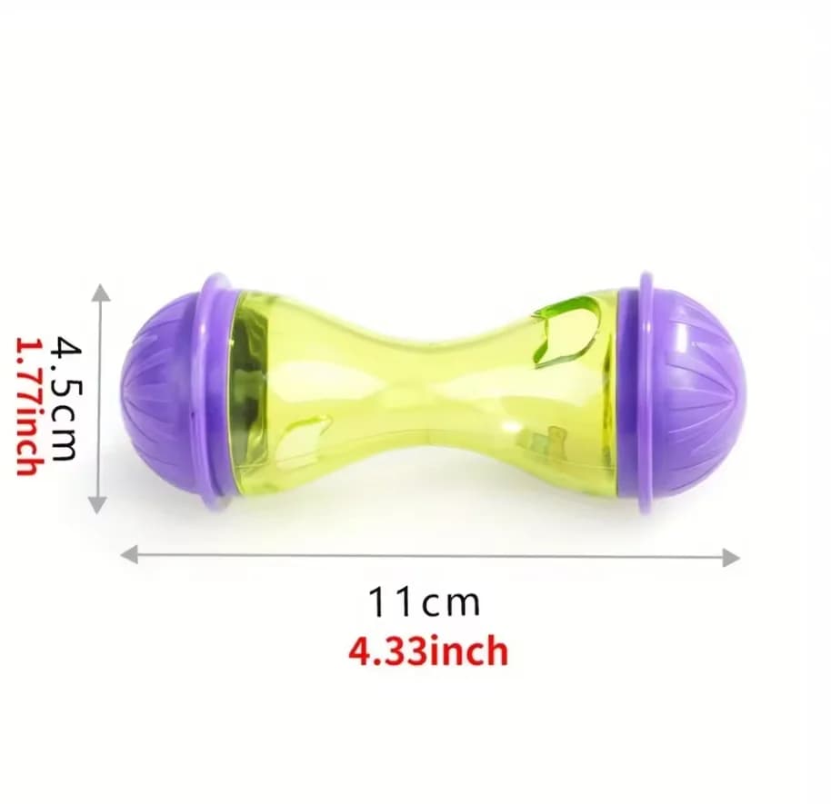 مغذية تفاعلية للحيوانات الأليفة كرة لعبة للقطط موزع طعام دوار بدون تسرب مغذية طعام للقطط ألعاب تدريب مسلية مستلزمات قطط - 2