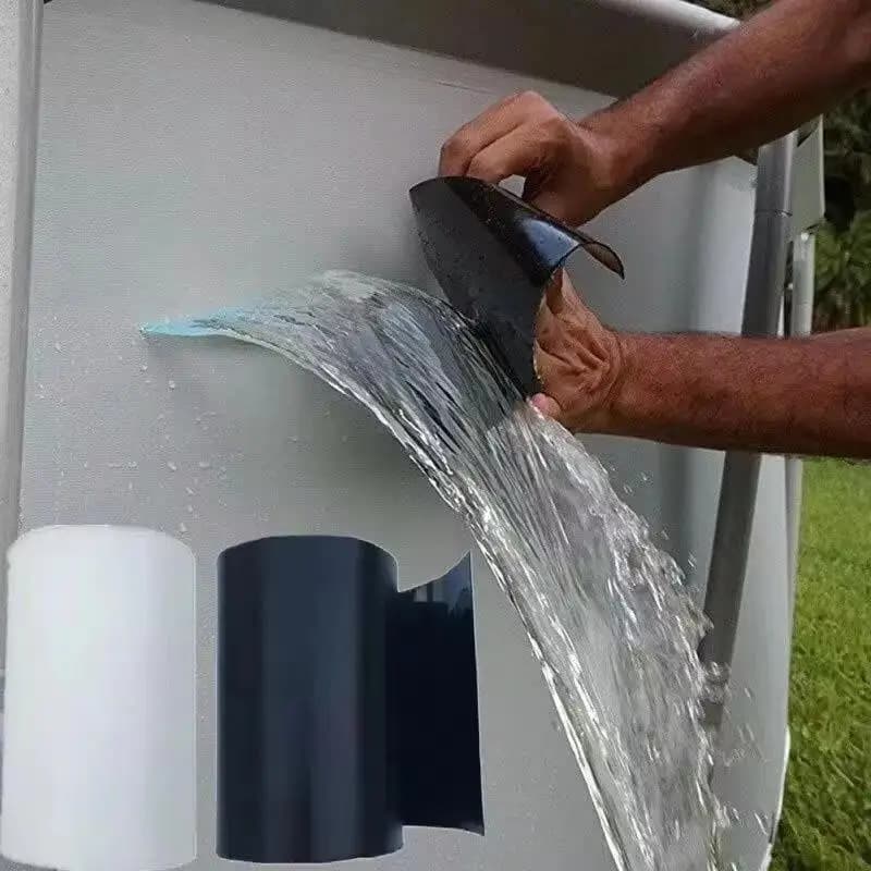 شريط إصلاح التسربات فائق القوة من PVC - محكم الغلق، مقاوم للعوامل الجوية، ذاتي اللصق لحلول الإصلاح الفوري