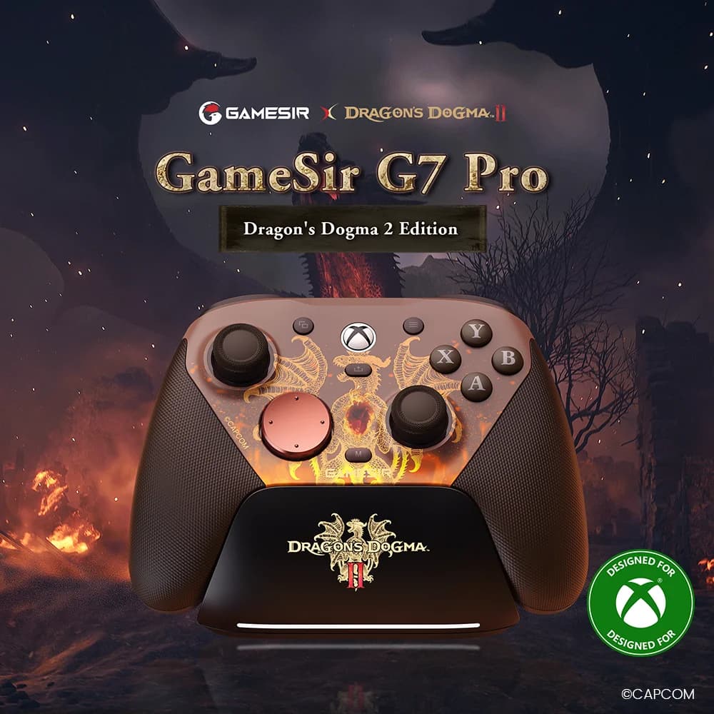 GameSir G7 Pro Dragon's Dogma II Xbox Gaming Controller with Smart Charging Station, Hall Effect, Gyro, 3.5mm Audio Jack - 2