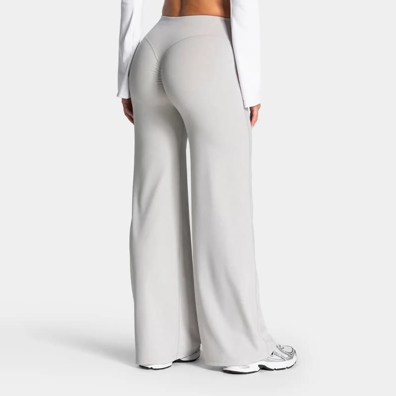 Charming Pro Scrunch Straight Leg Pants Butt Lifting Sculpting Wide Leg Leggings Gym Yoga Jogging Push Up Women Baggy Sweatpants