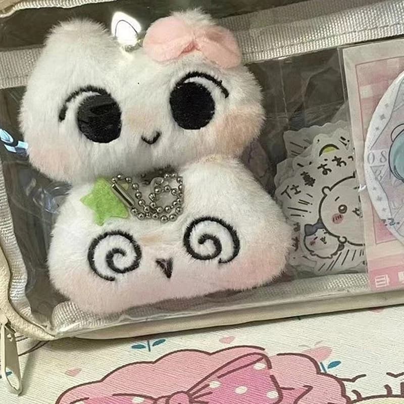 Plush Dizzy Cat Pendant Funny Stuffed Toy Hanging Decoration Couple Key Chain Bag Pendant Bag Accessories - 3