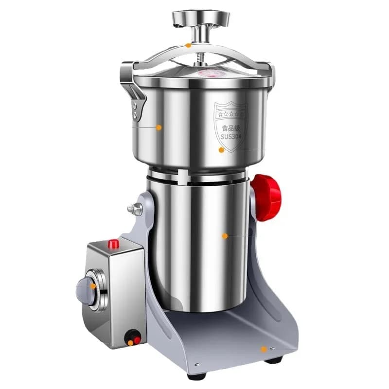 آلة طحن 1000G، 110/220V، حبوب، كهربائية، أعشاب، مسحوق قهوة، طعام جاف، سرعة عالية، توابل ذكية، رقائق