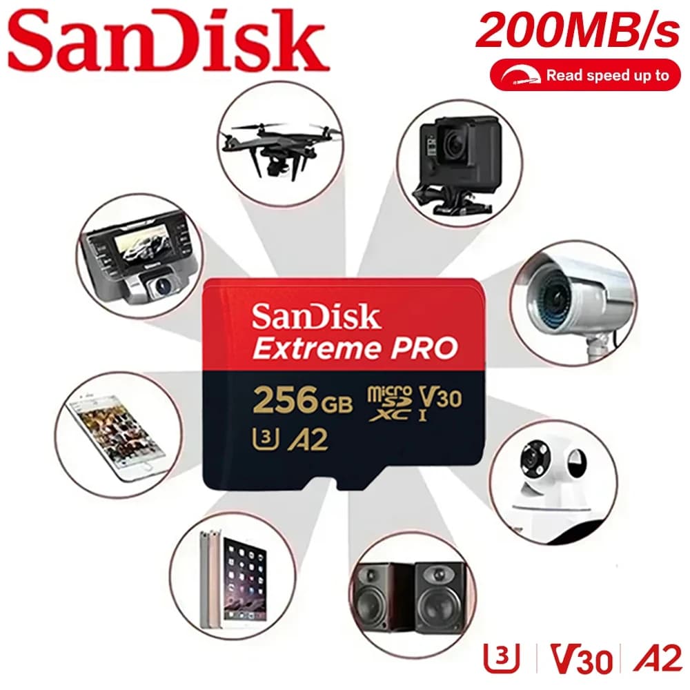 Original New Sandisk Memory Card EXtreme Pro Class10 512GB 64GB UHS-I Flash Micro SD Card C10 Ultra A2 HC/SDXC Dropshipping - 4