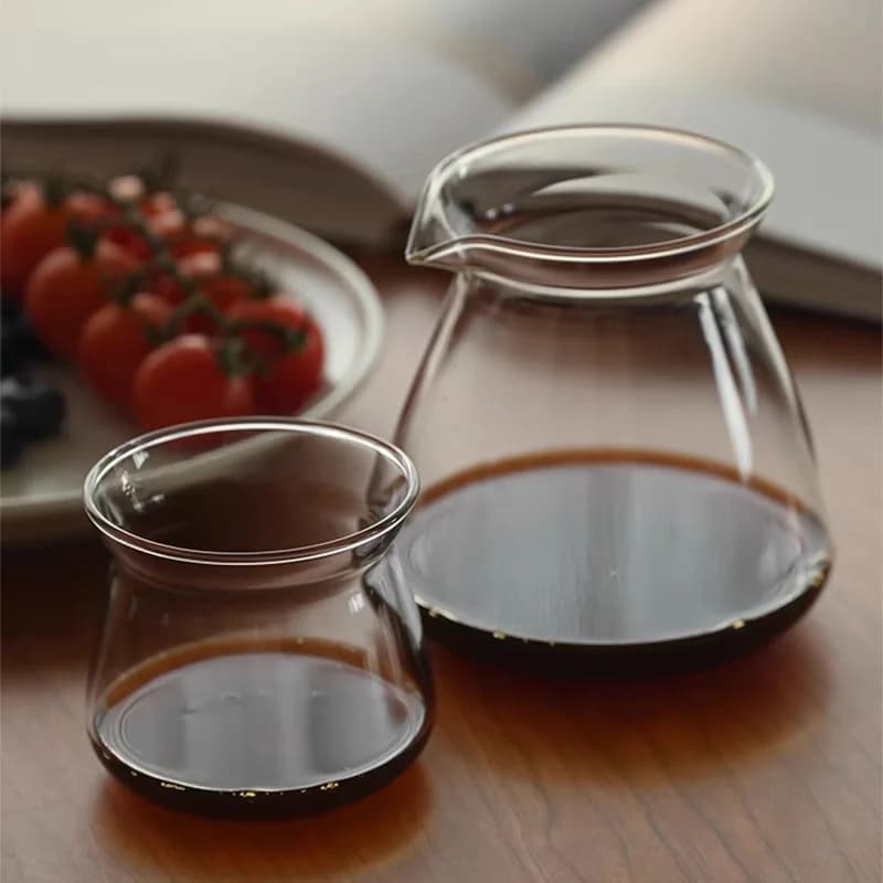 500ml Hand-brewed Glass Coffee Pot Ice Coffee Sharing Pot 210ml Coffee Aroma Cup Hand Brewing Coffee Bariata Tools - 2