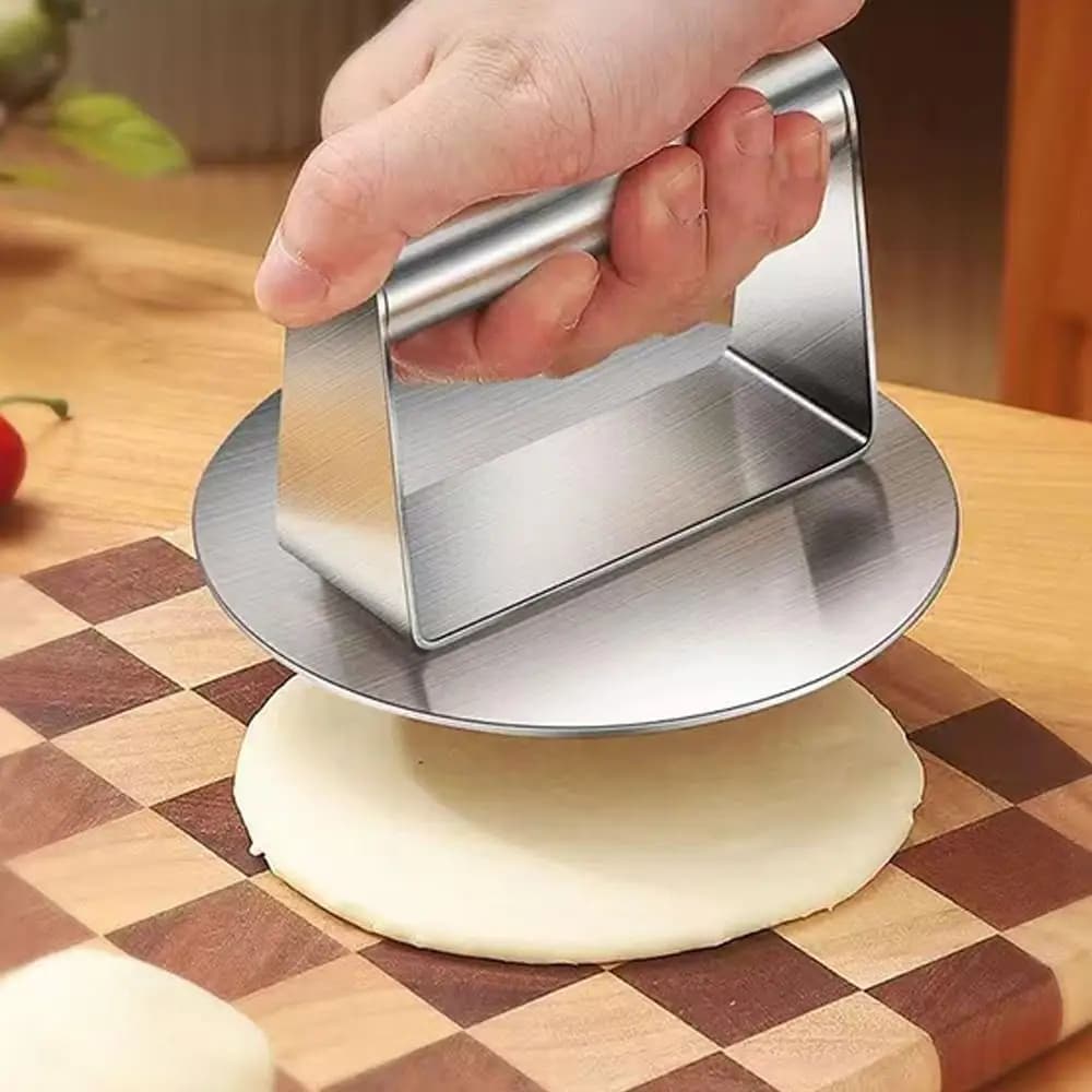 صحافة برغر من الفولاذ المقاوم للصدأ، قالب لحوم دائري، مثالية لتحضير الهمبرغر، اكسسوارات مطبخ عملية - 5