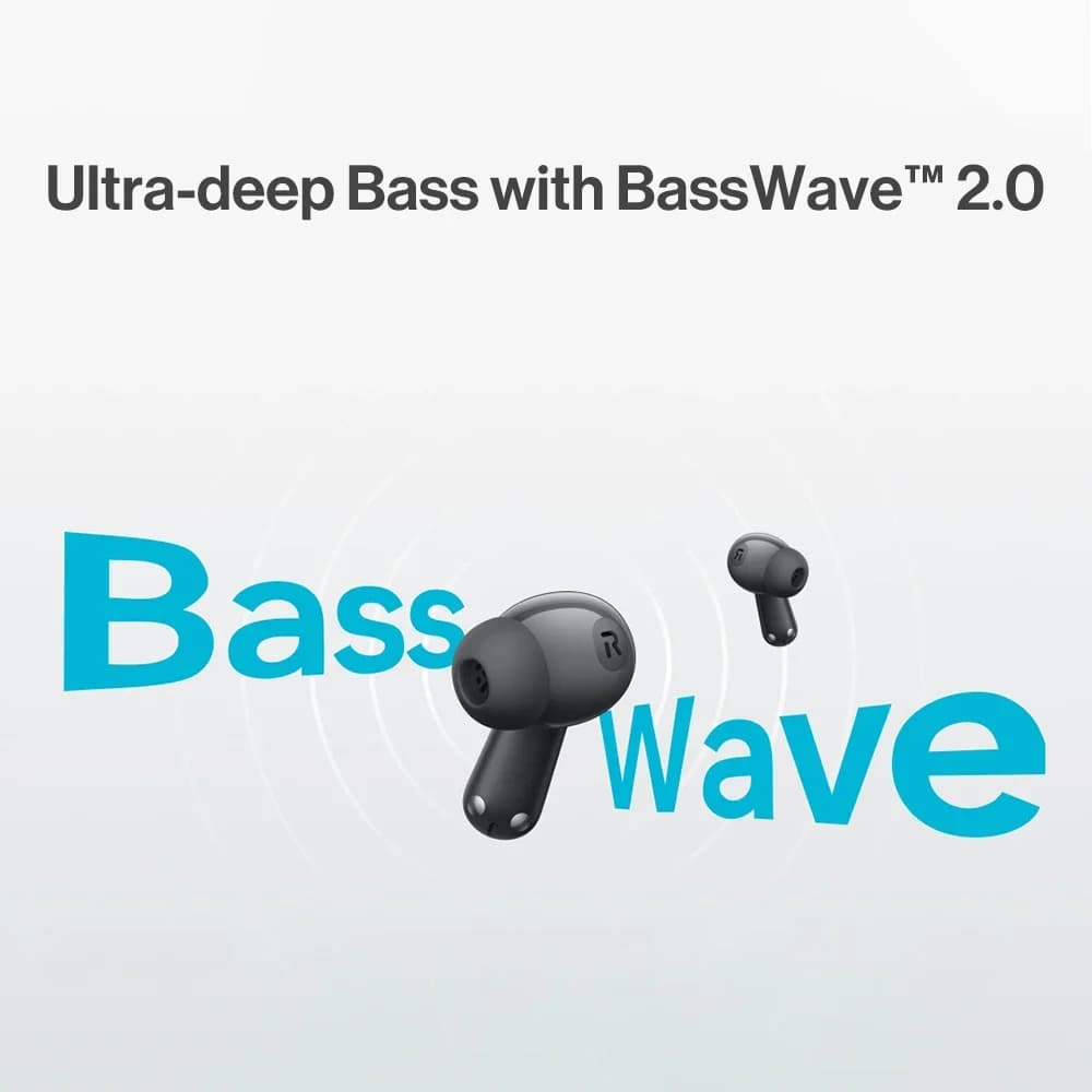 سماعات ون بلس نورد بودز 3 بلوتوث 5.4 إلغاء ضوضاء نشط 32dB بطارية 43 ساعة باس ويف 2.0 اقتران سريع من جوجل - 4