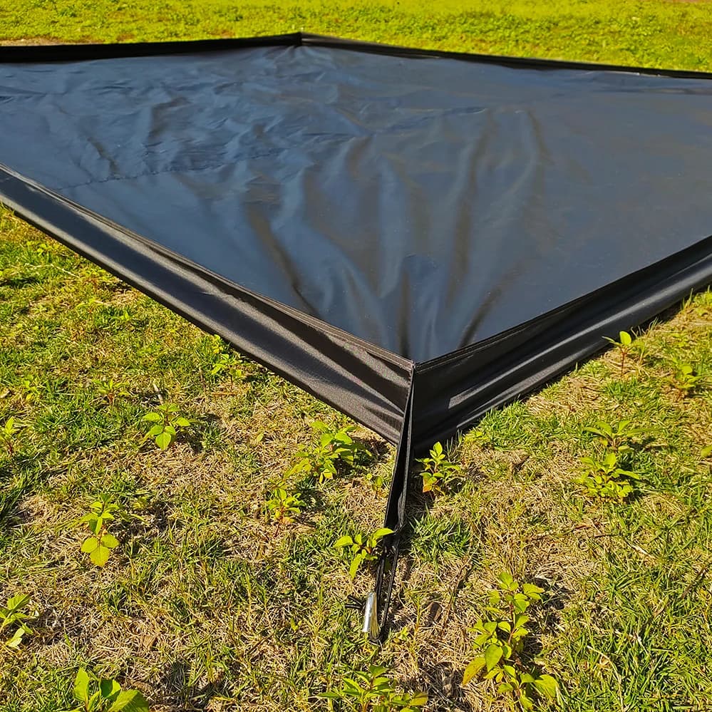 3x3 3D Outdoor Mat Waterproof Camping Oxford Cloth Bottom of Tent 3x4 Large Picnic Mat Camp Bathtub Tent Footprint Beach Blanket - 2