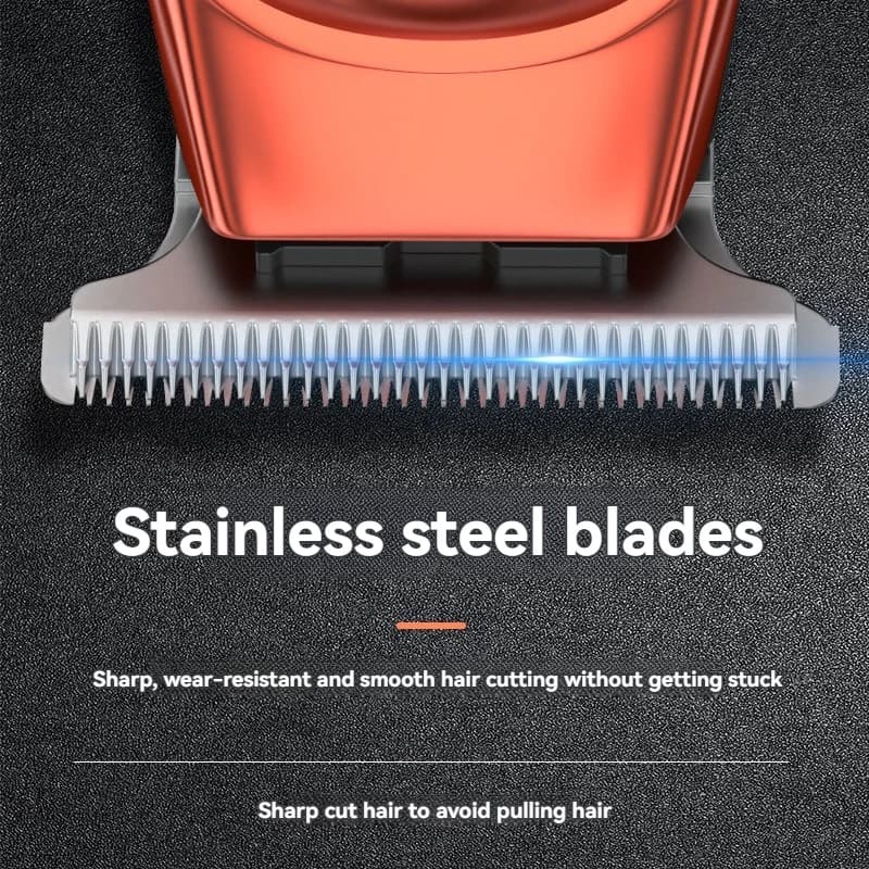 Stainless steel hairdresser electric push cut hair charging type electric push artifact automatic razor home electric hairdresse - 3