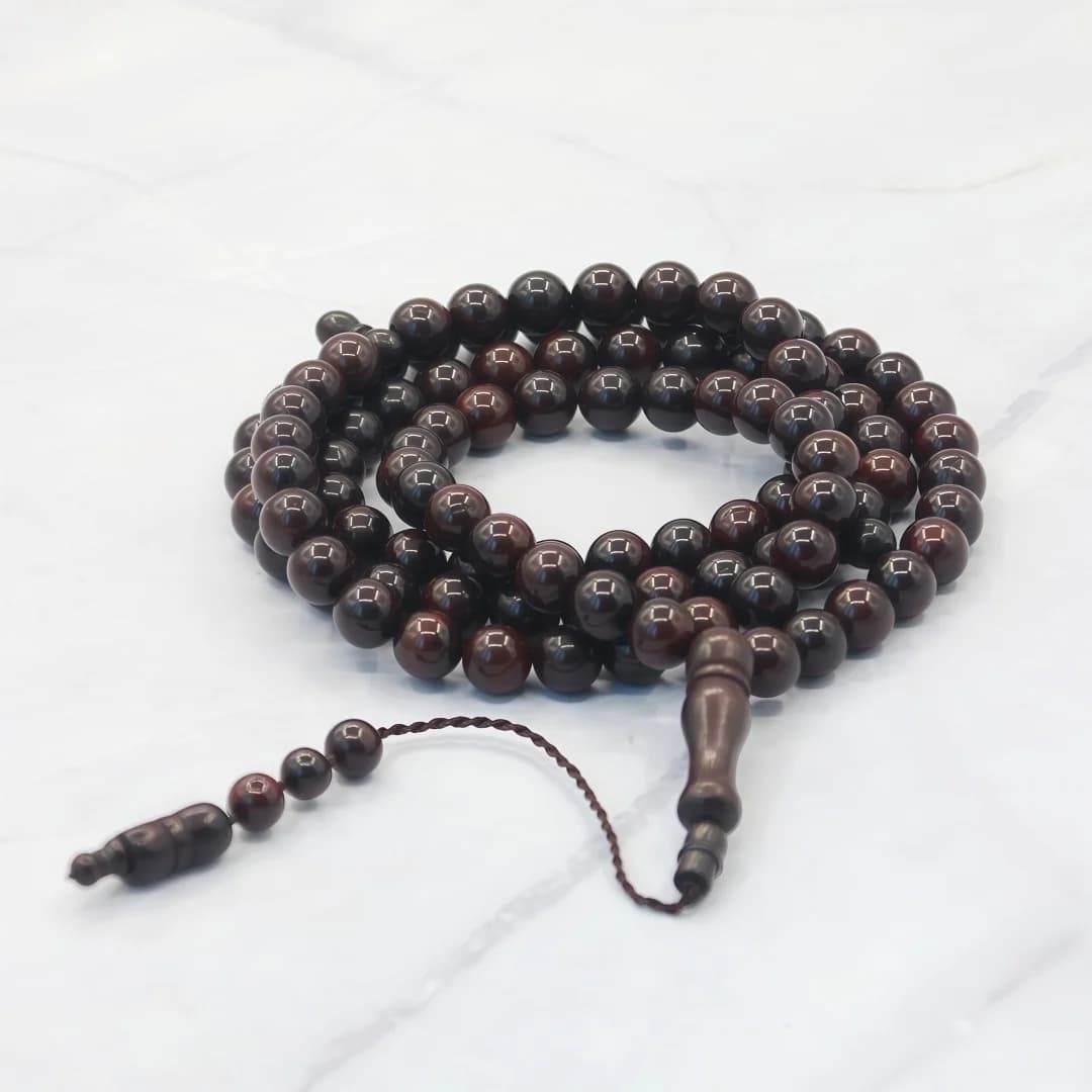 Kuka Prayer Beads Muslim 33 Beads Bracelet Islamic Prayer Kuka Muslim Islam Misbaha 99 Beads for Men and Women - 3